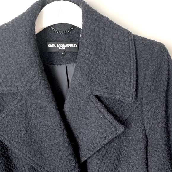 Karl Lagerfeld Paris size S double breasted coat - Picture 6 of 13